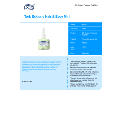 Tork S2 Exklusiv Hair & Body tvål, 500 ml