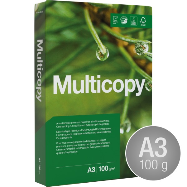 MultiCopy kopieringspapper A3 | 100 g | 500 ark