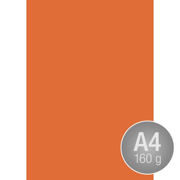 Image Coloraction A4, 160g, 250ark, mørk orange