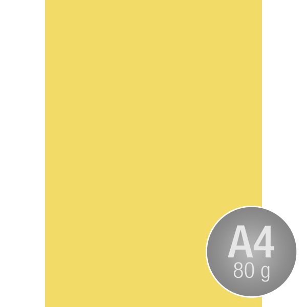 Image Coloraction A4 80 g | 500 ark | Citrusgul