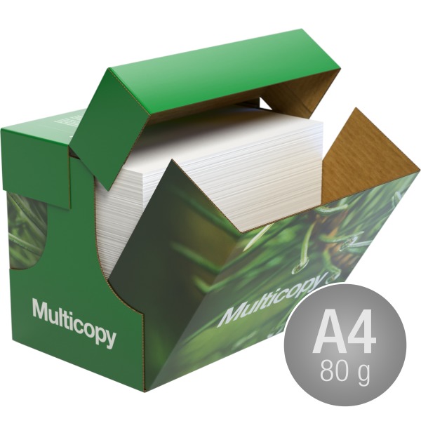 MultiCopy kopieringspapper A4 | 80 g | 2500 ark