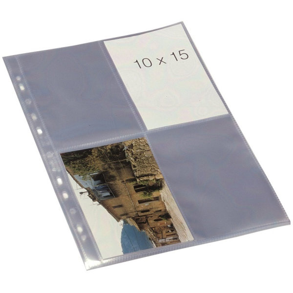 Bantex fotofickor, 10 x 15 cm, stående, 25 st.
