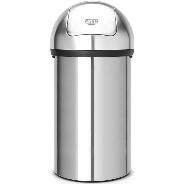 Brabantia Push Bin 60 liter, matt stål