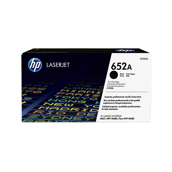 HP 652A/CF320A lasertoner, sort, 11500s