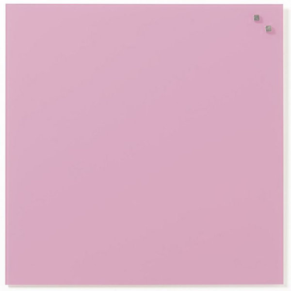 Magnetisk Glastavla NAGA 45x45cm rosa
