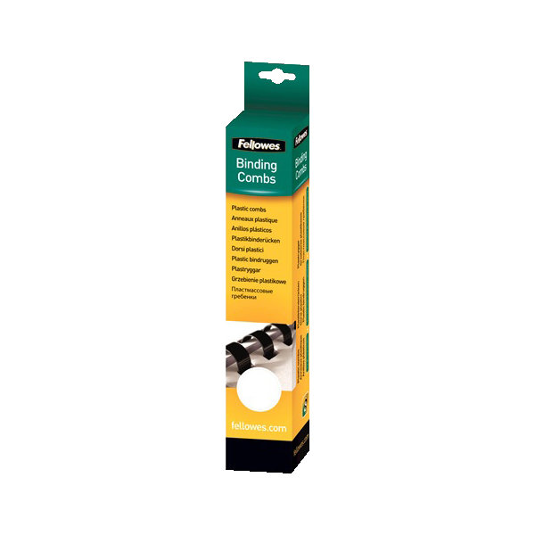 Spiralrygg Fellowes A4 Plast 21 ringar 19 mm Vit