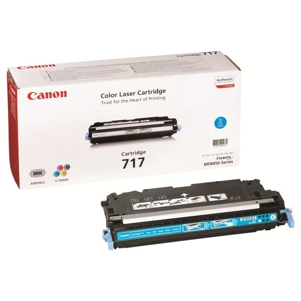 Lasertoner Canon 717C/2577B002AA Blå 4000 sidor