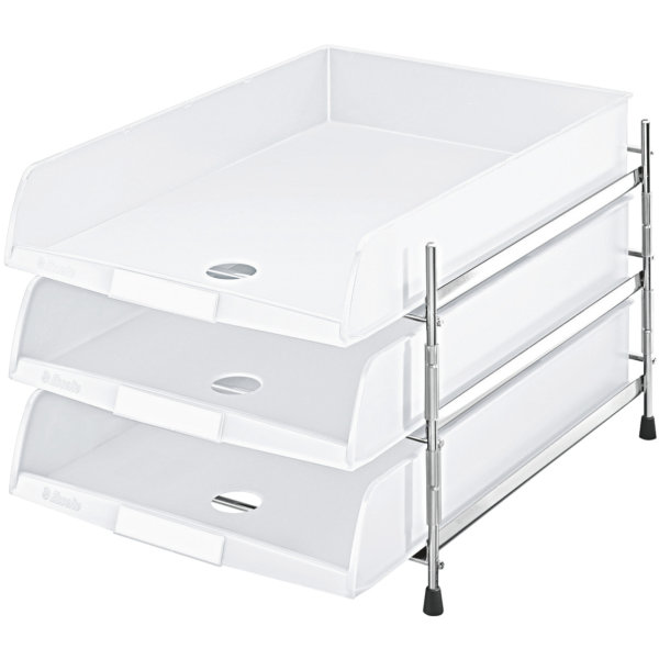 Esselte C4 brevkorgsset inkl. 3 brevkorgar, vit