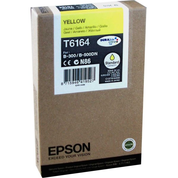 Epson nr.T6164/C13T616400 blækpatron, gul, 3500s