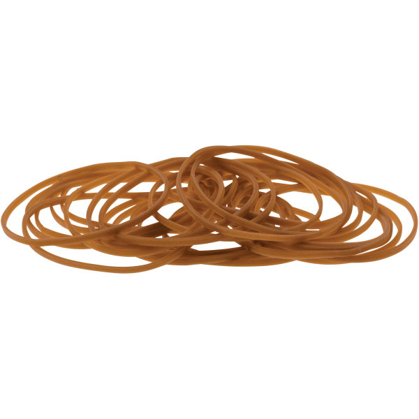 Gummiband nr 14-16-18, 500 g, brun