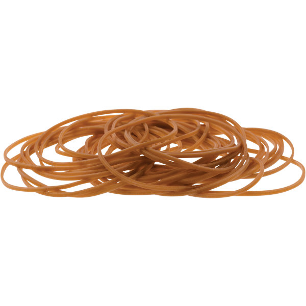 Gummiband nr 20, 250 g, 100 mm, brun