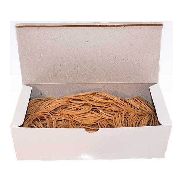 Gummiband nr 20, 250 g, 100 mm, brun