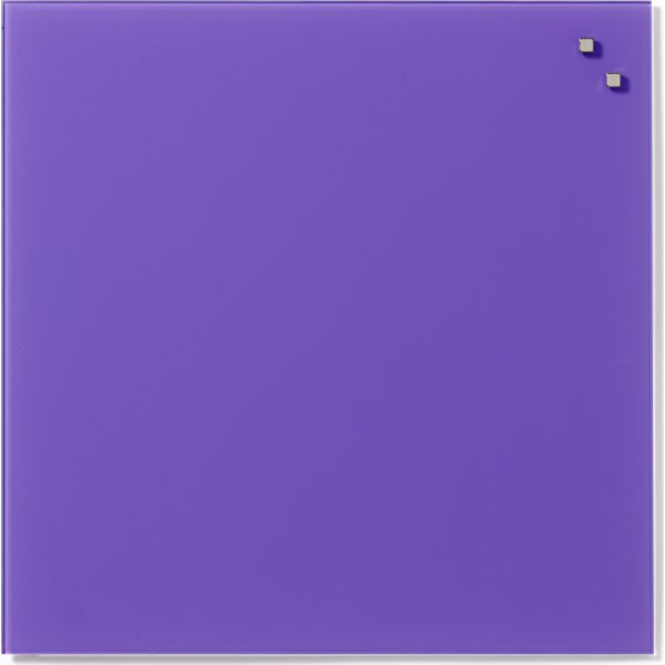 Glassboard magnetisk glastavle 45x45 cm stærklilla