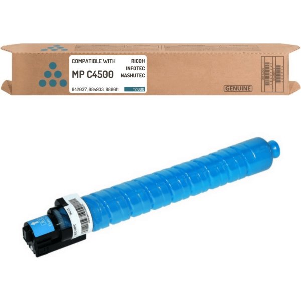 Ricoh 888611 lasertoner, blå, 17000s