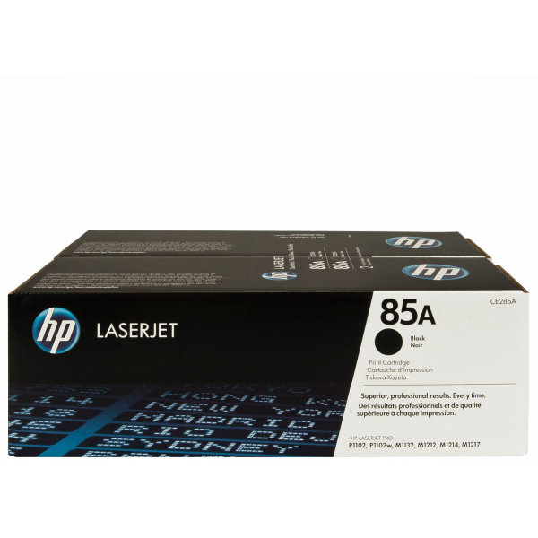 HP 85A/CE285AD Lasertoner, svart, 1600 s dual-pack