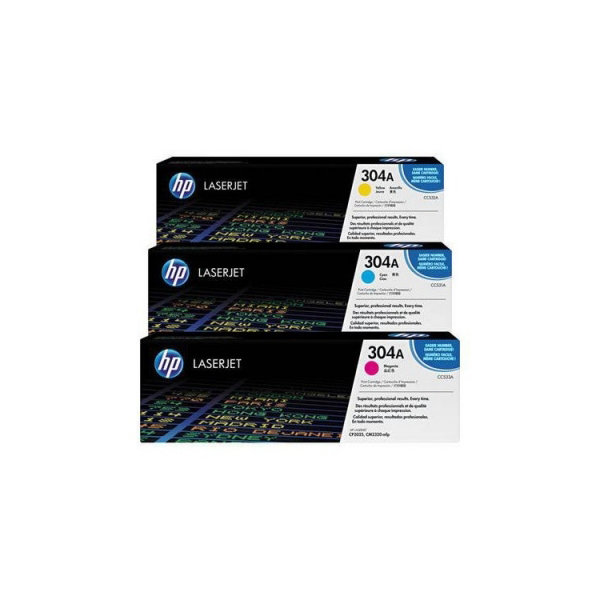 HP 304A/CF372AM lasertoner, 2800 s, 3-pack