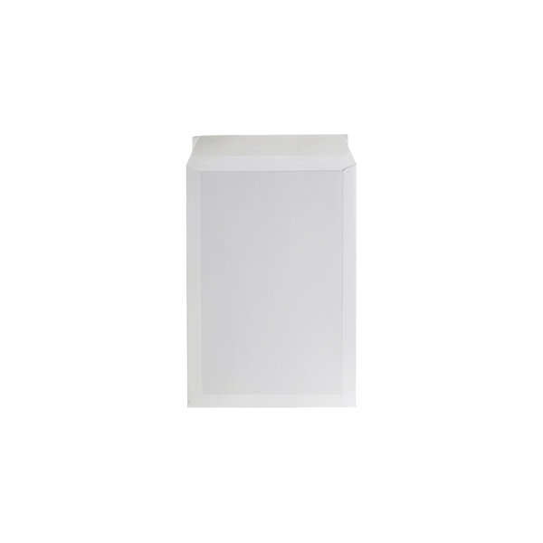 Bong kuvert med pappbaksida, 310x440 mm, vit