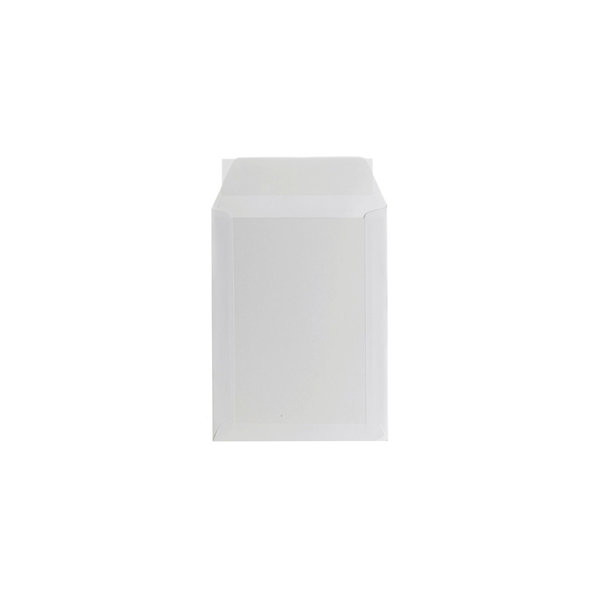 Bong kuvert med pappbaksida, A5, 190x250 mm, vit