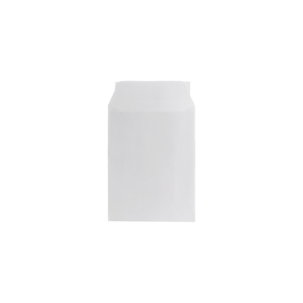 Bong kuvert med pappbaksida, A5, 190x250 mm, vit