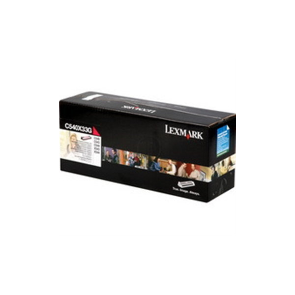 Lexmark 0C540X33G lasertoner, röd, 30000s