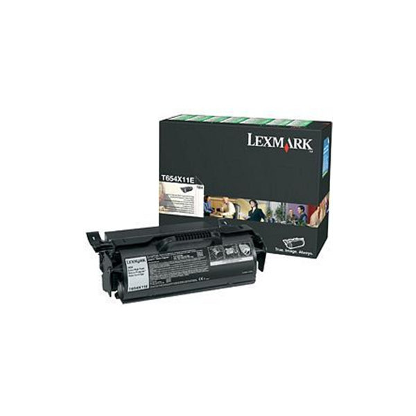Lexmark 0T650H11E lasertoner, sort, 25000s
