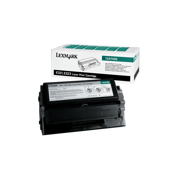 Lasertoner Lexmark 12A7405 Svart 6000 sidor