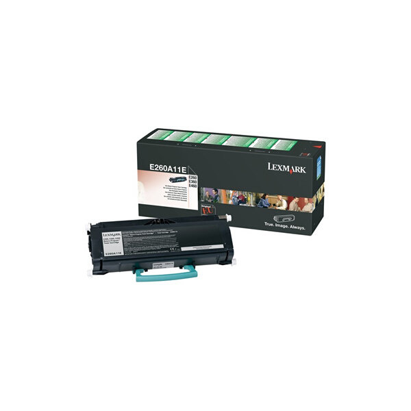 Lasertoner Lexmark E260A11E Svart 3500 sidor