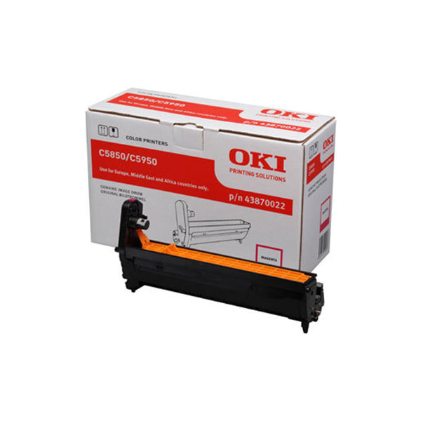 OKI 43870022 lasertoner, röd, 20000s
