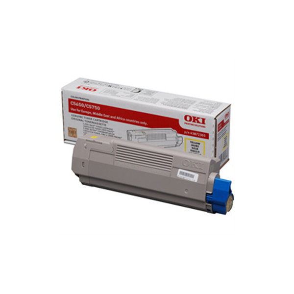 Lasertoner OKI 43872305 Gul 2000 sidor
