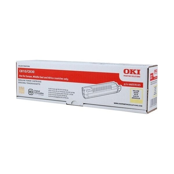 Lasertoner OKI 44059105 Gul 8000 sidor