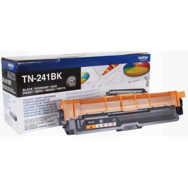 Brother TN241BK lasertoner, Sort, 2500 sider