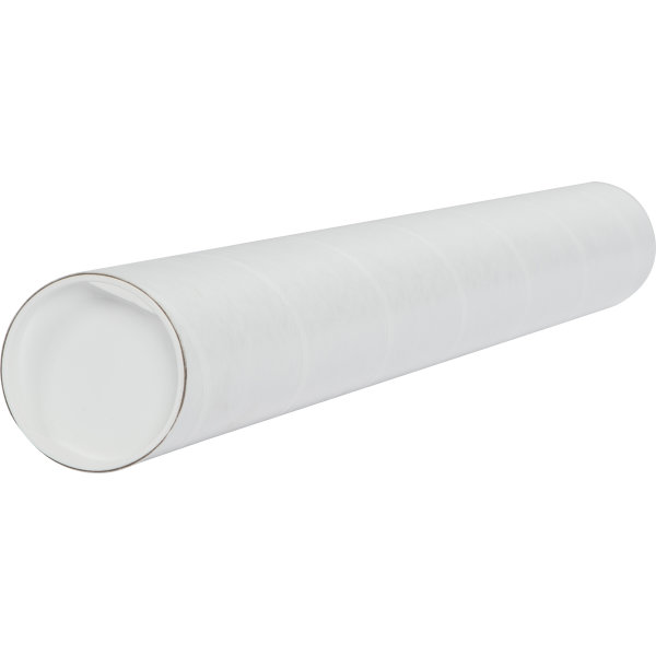 Papprör med lock, Ø70 x 2,0 x 745 mm