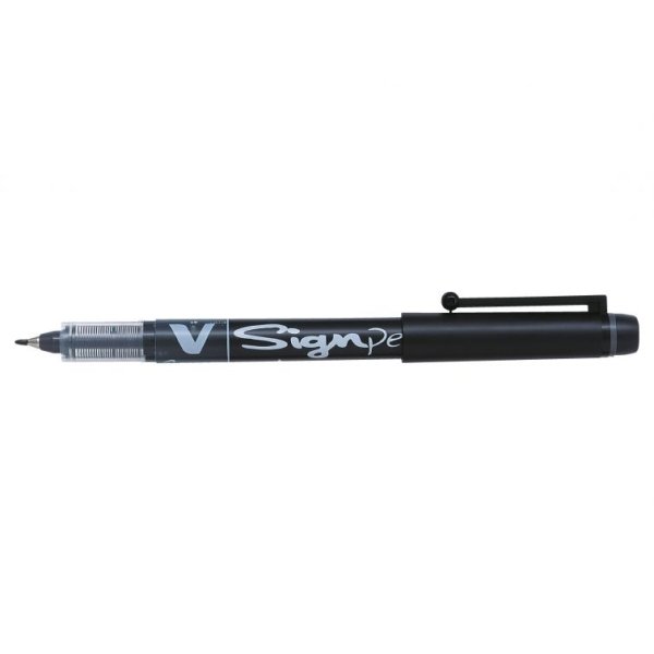 Pilot V Signpen fiberpen, sort