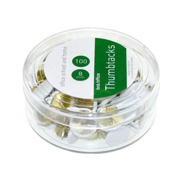 Häftstift, 100 st, vitt
