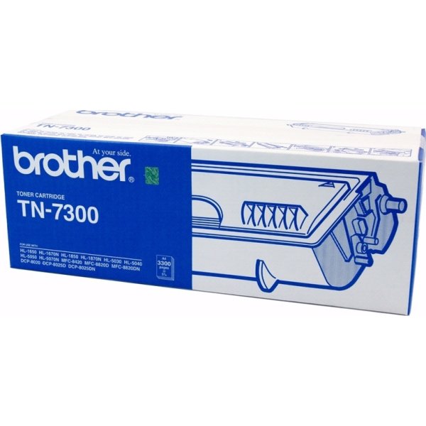 Brother TN7300 lasertoner, sort, 3300s