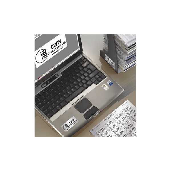 Avery L6009-20 slitstarka etiketter, 45,7 x 21,2 m