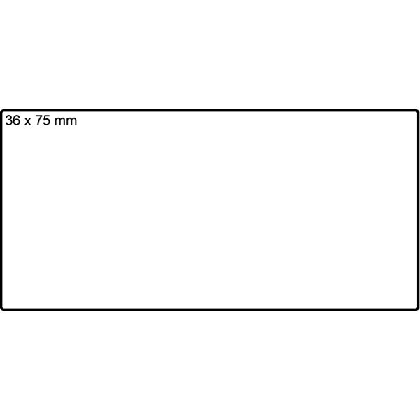 Avery 24034 etiketter på rulle, 36x75 mm, 1000 st.