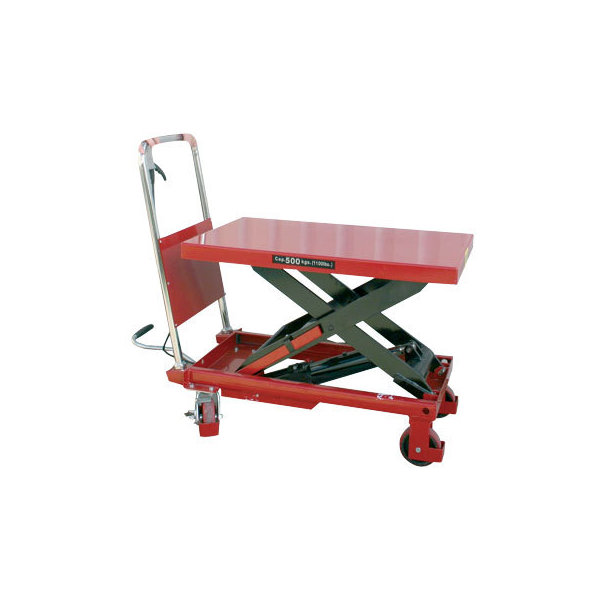 Mobilt lyftbord med fotpump, 500 kg