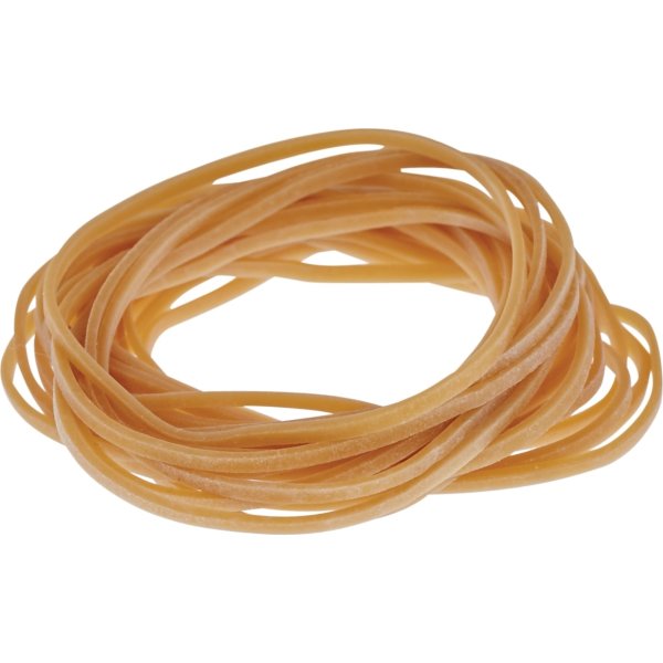 Gummiband nr 18, 1000 g, 80 mm, brun