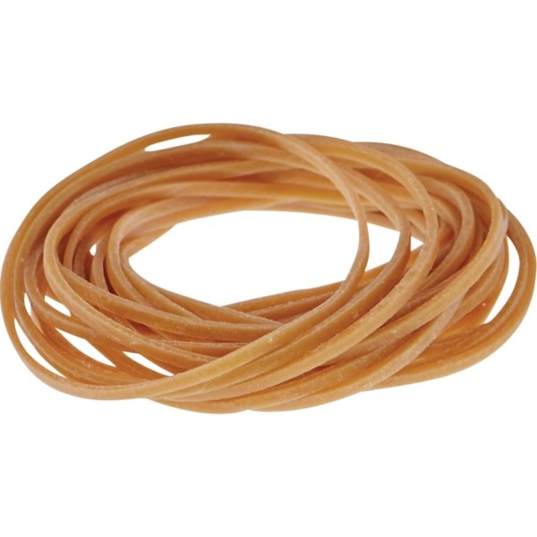 Gummiband nr 18, 500 g, 80 mm, brun