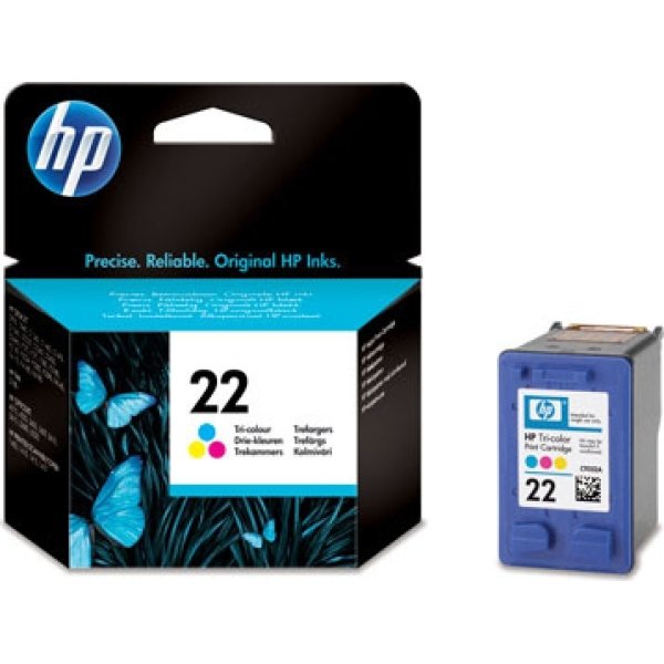 HP nr 22 C9352AE bläckpatron, 3-färgad, 138 sidor