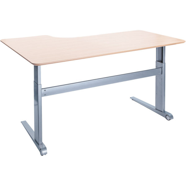 Skrivbord Steady Höj/Sänk 180 cm Höger Bok