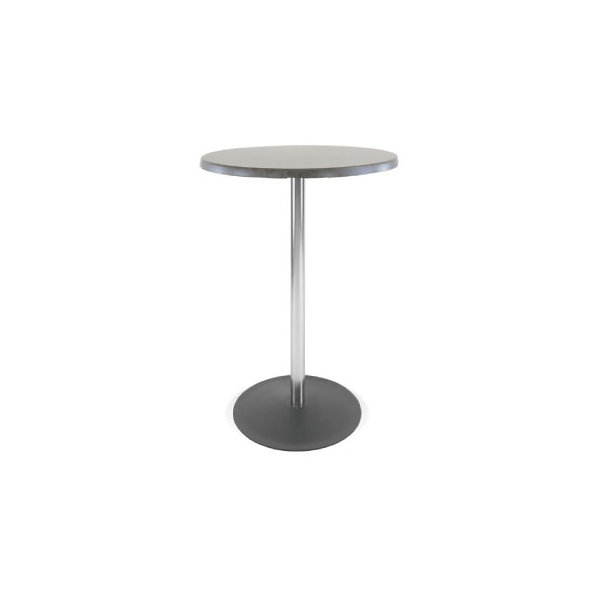 Riviera cafébord H73,5 x Ø80 cm, flad fod, sort