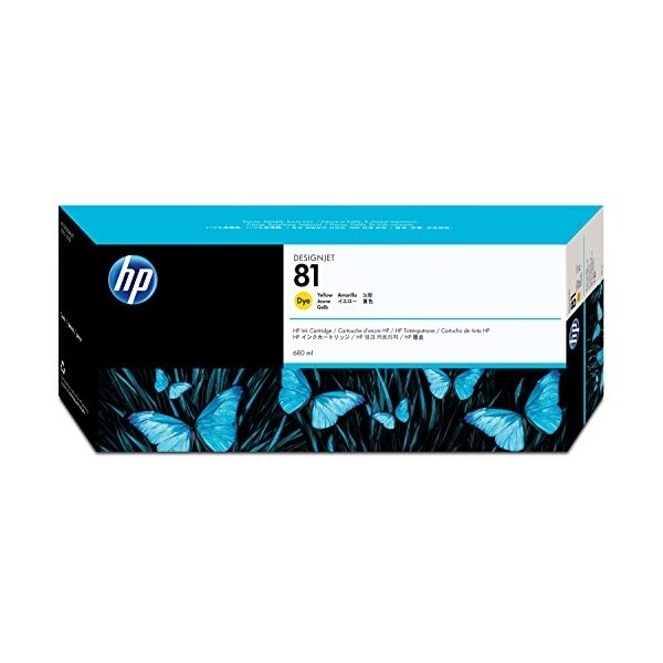 HP nr 81/C4933A bläckpatron, gul