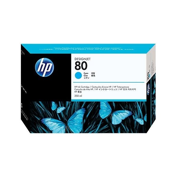 Bläckpatron HP 80/C4846A Blå 350 ml