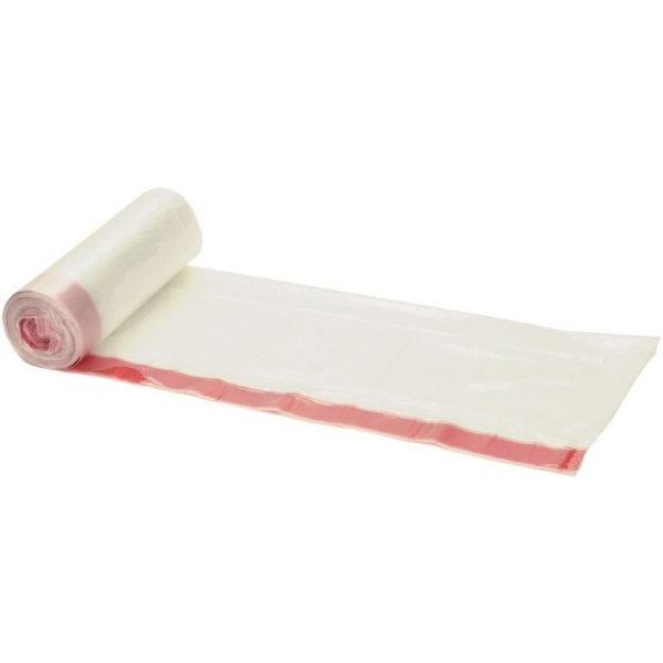 Sopsäck med knytband, 100 liter, transparent