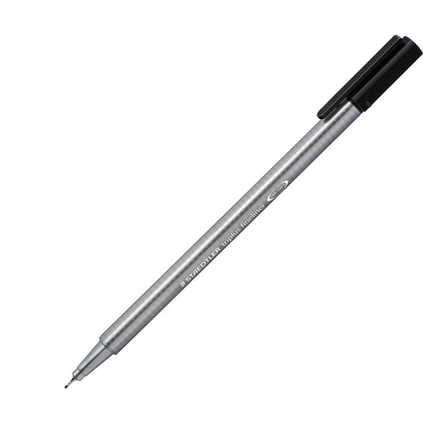 Staedtler Triplus 334-9 fineliner fiberpen, sort