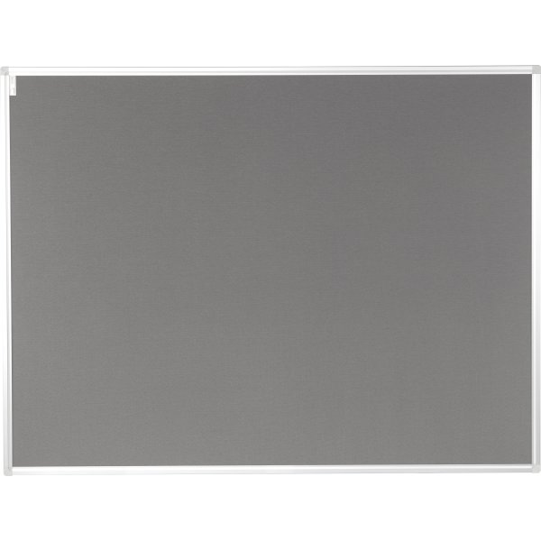 Vanerum anslagstavla 122,5x202,5 cm, grå bomull