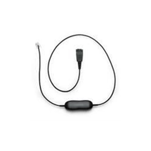 Jabra GN nedre kabel spiral 2m, 2,5mm stik