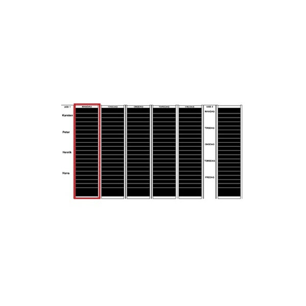 Kortmodul Plan-dex A5 cross-format 40 mm 27 st